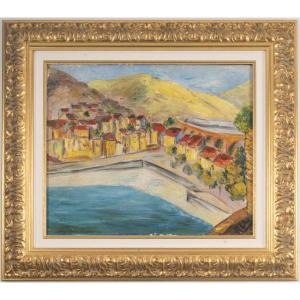 Baie de Cerbère, huile sur toile circa 1954