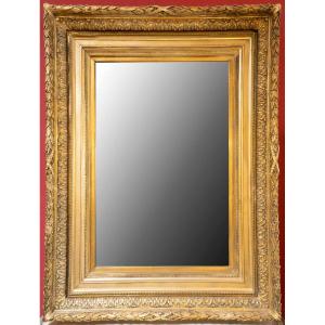 Barbizon Wood And Gilded Stucco Mirror