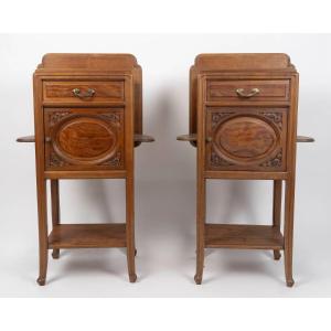 Pair Of Art Nouveau Nightstands