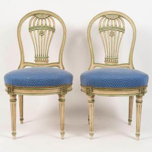 Pair Of "montgolfière" Chairs