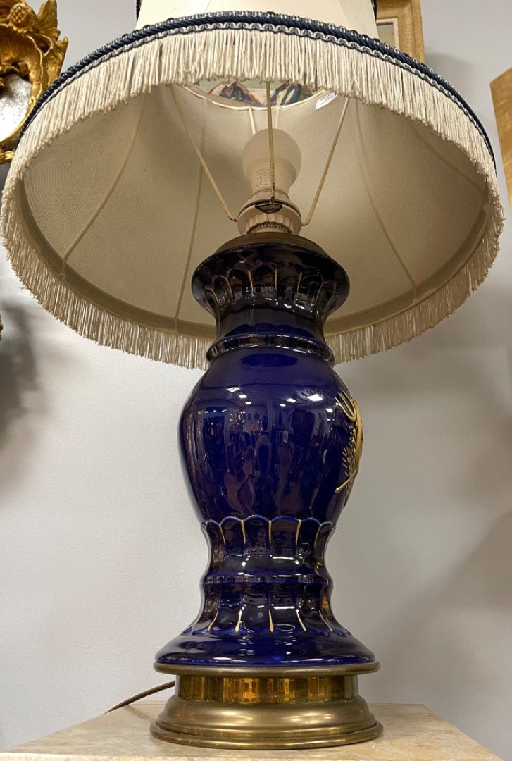 Lamp, Porcelain Base-photo-5