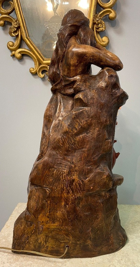 The Broken Jug, Terracotta Sculpture-photo-3