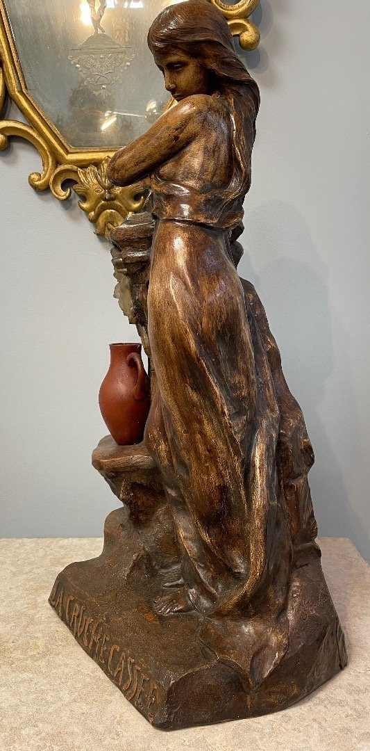 The Broken Jug, Terracotta Sculpture-photo-4