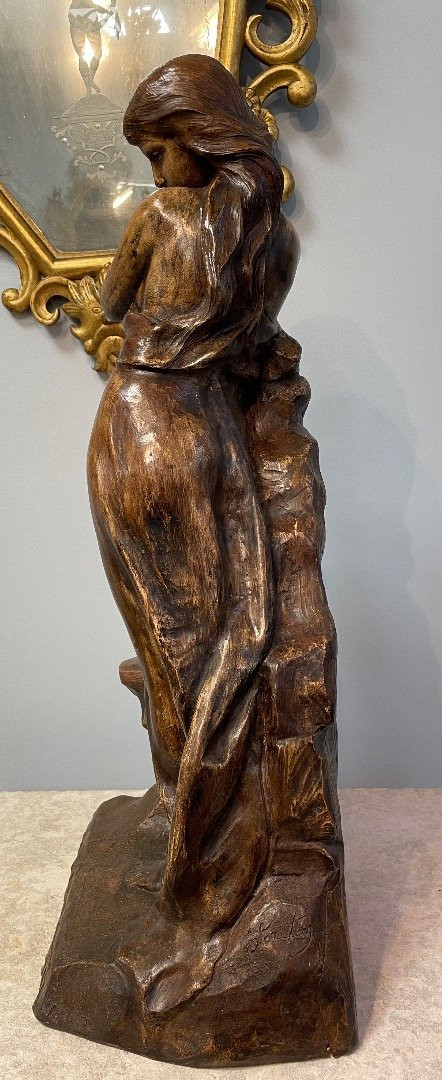 The Broken Jug, Terracotta Sculpture-photo-4