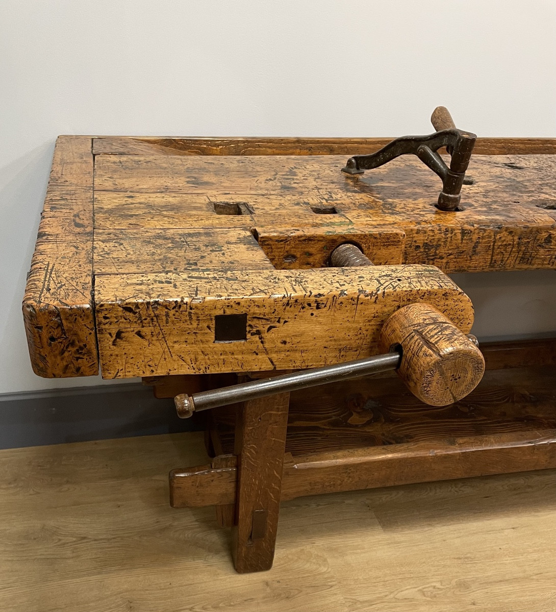 Large Workbench From The End Of The 19th Century -photo-4