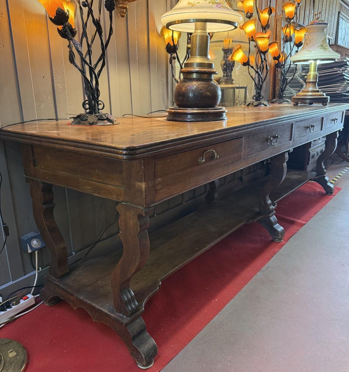 Large Silken Walnut Table-photo-3