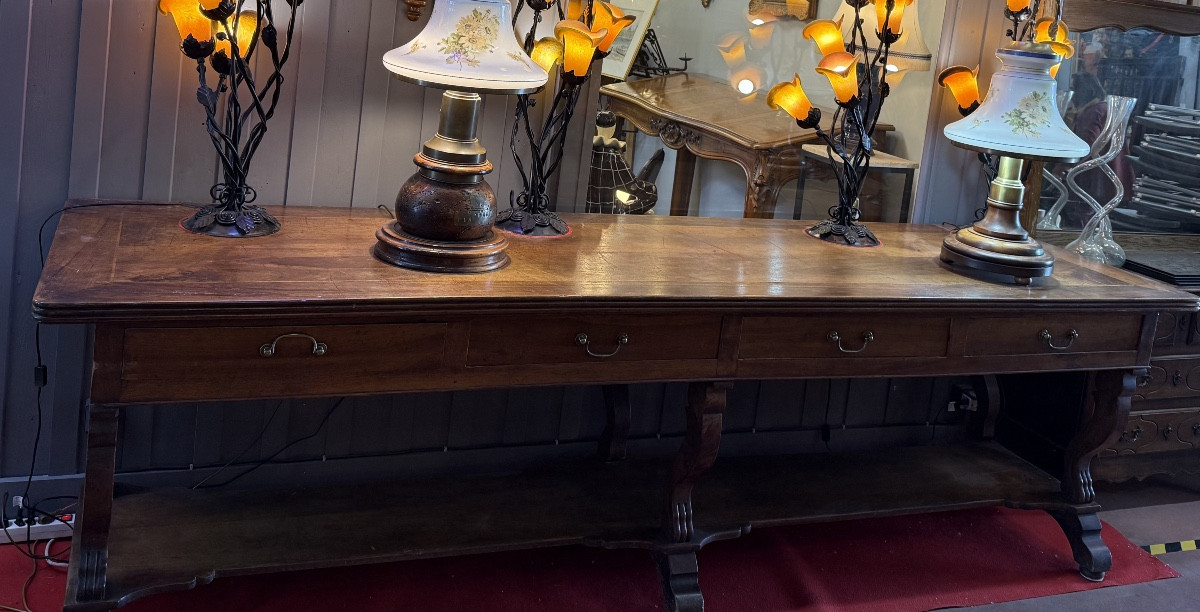 Large Silken Walnut Table-photo-4