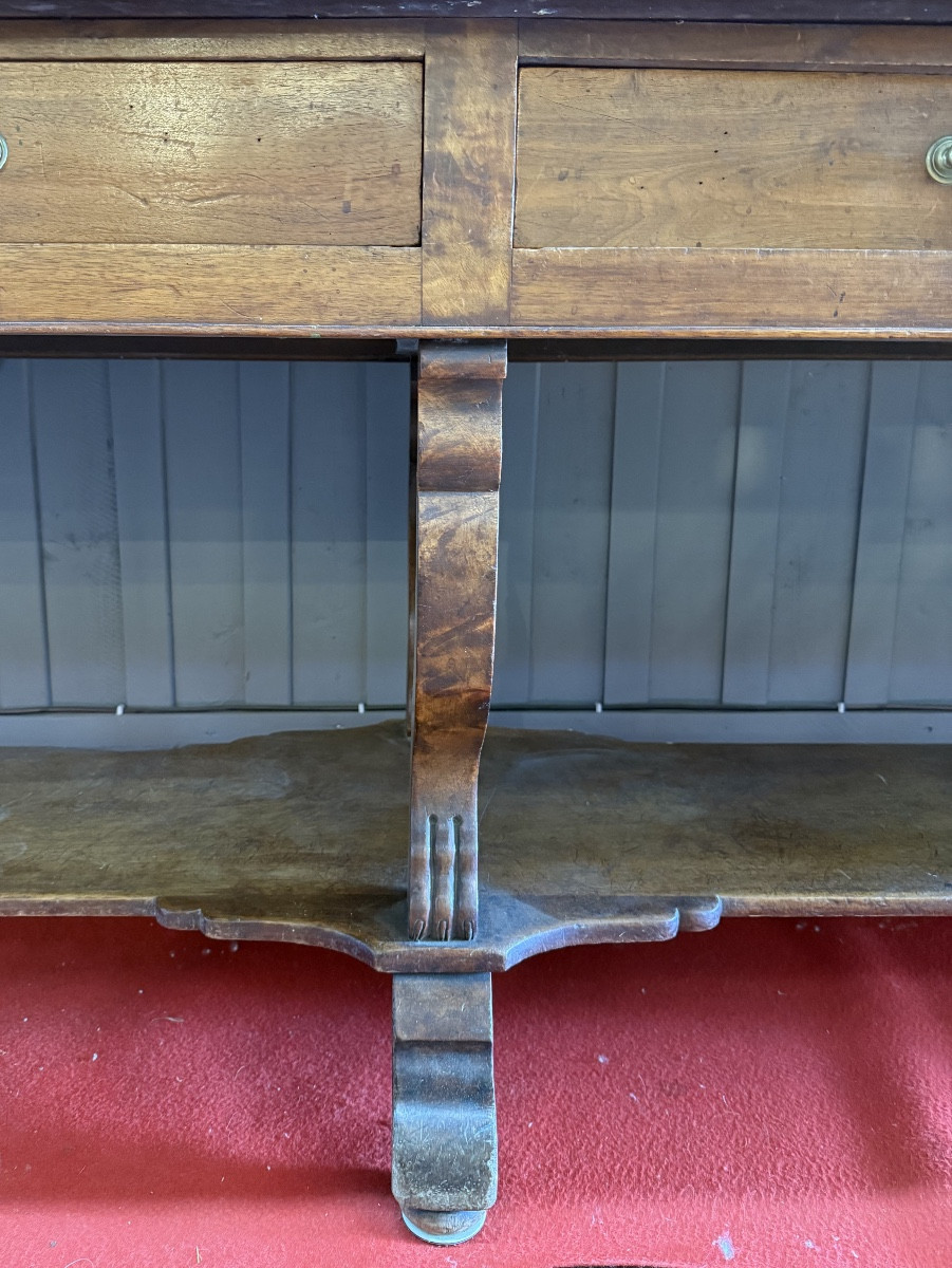Large Silken Walnut Table-photo-2
