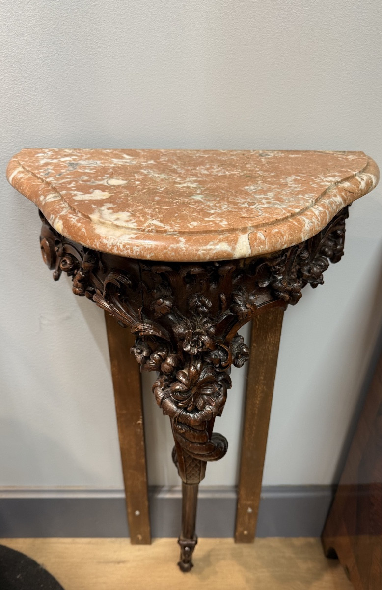 Small Louis XV Style Console Table-photo-5