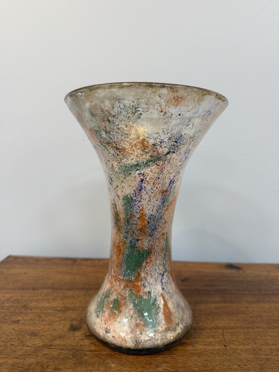 importante boule à perruque en verre soufflé-photo-4