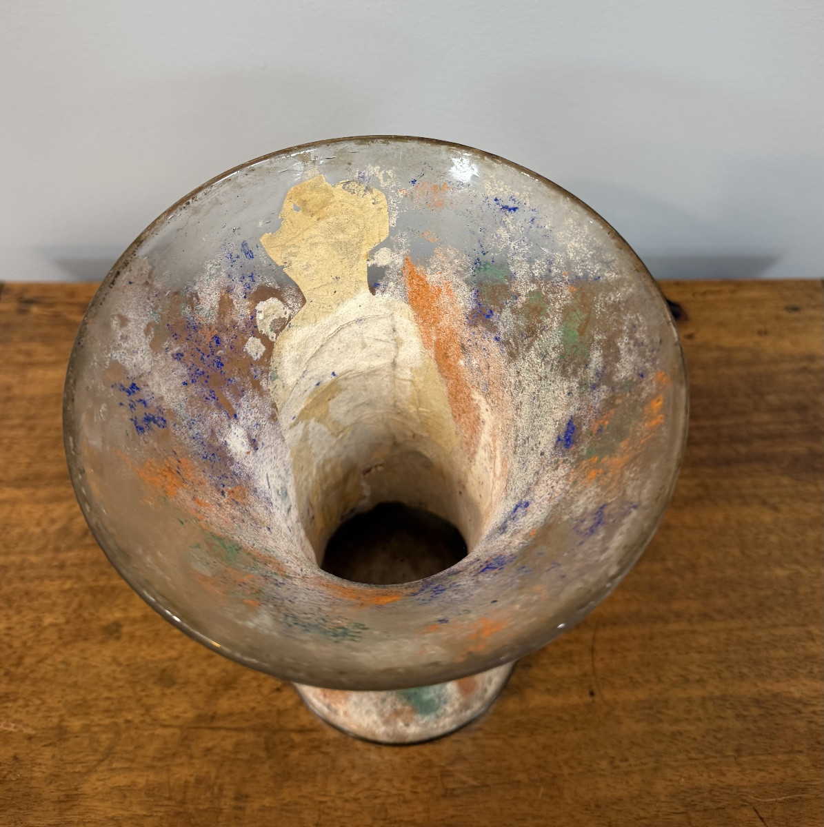 importante boule à perruque en verre soufflé-photo-5