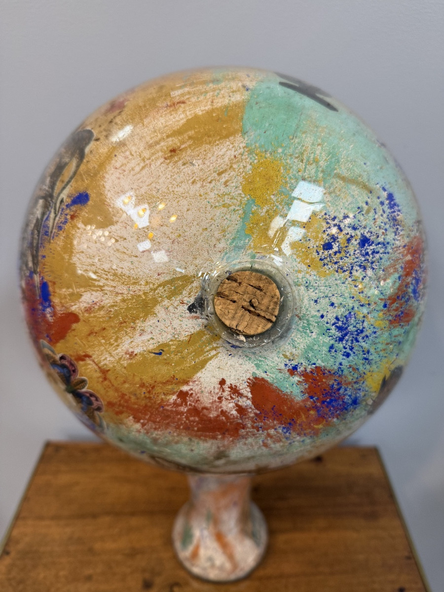 importante boule à perruque en verre soufflé-photo-8