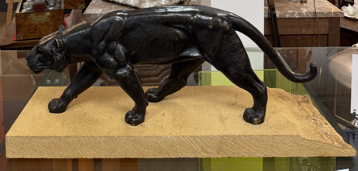 Marching Panther, Bronze Sculpture