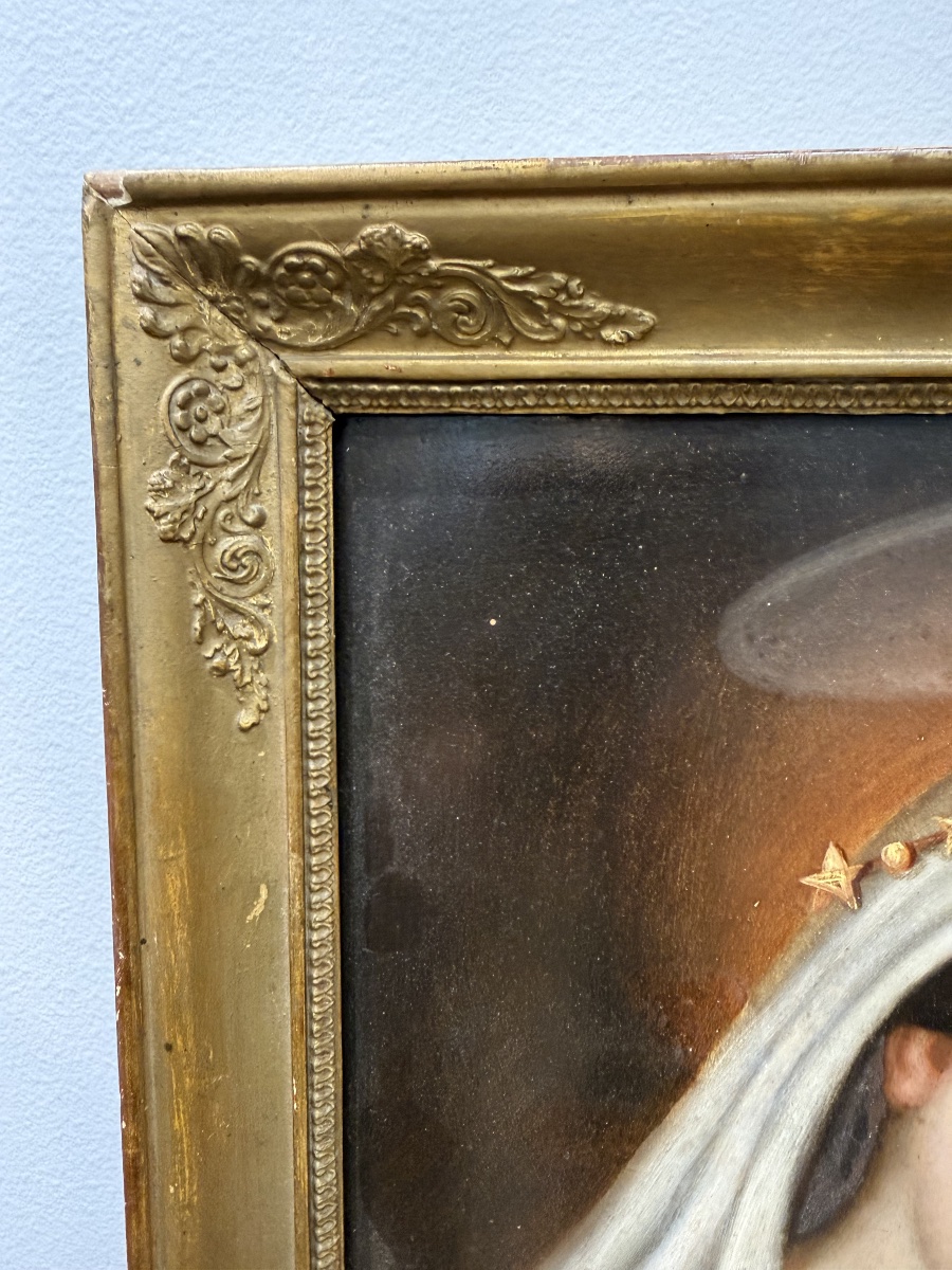 The Virgin, Oil On Panel-photo-4