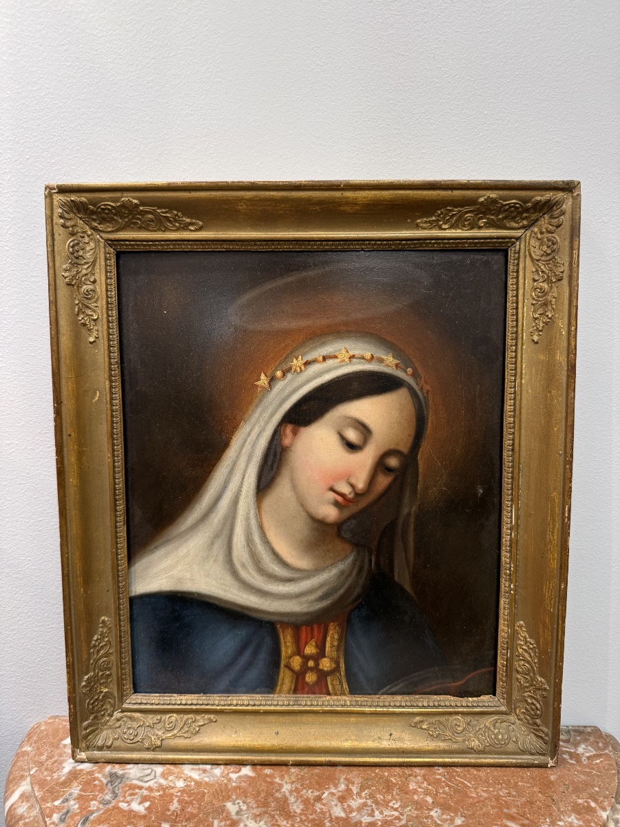 The Virgin, Oil On Panel-photo-4