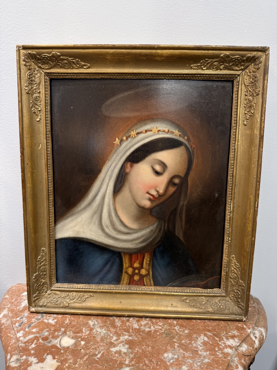 The Virgin, Oil On Panel