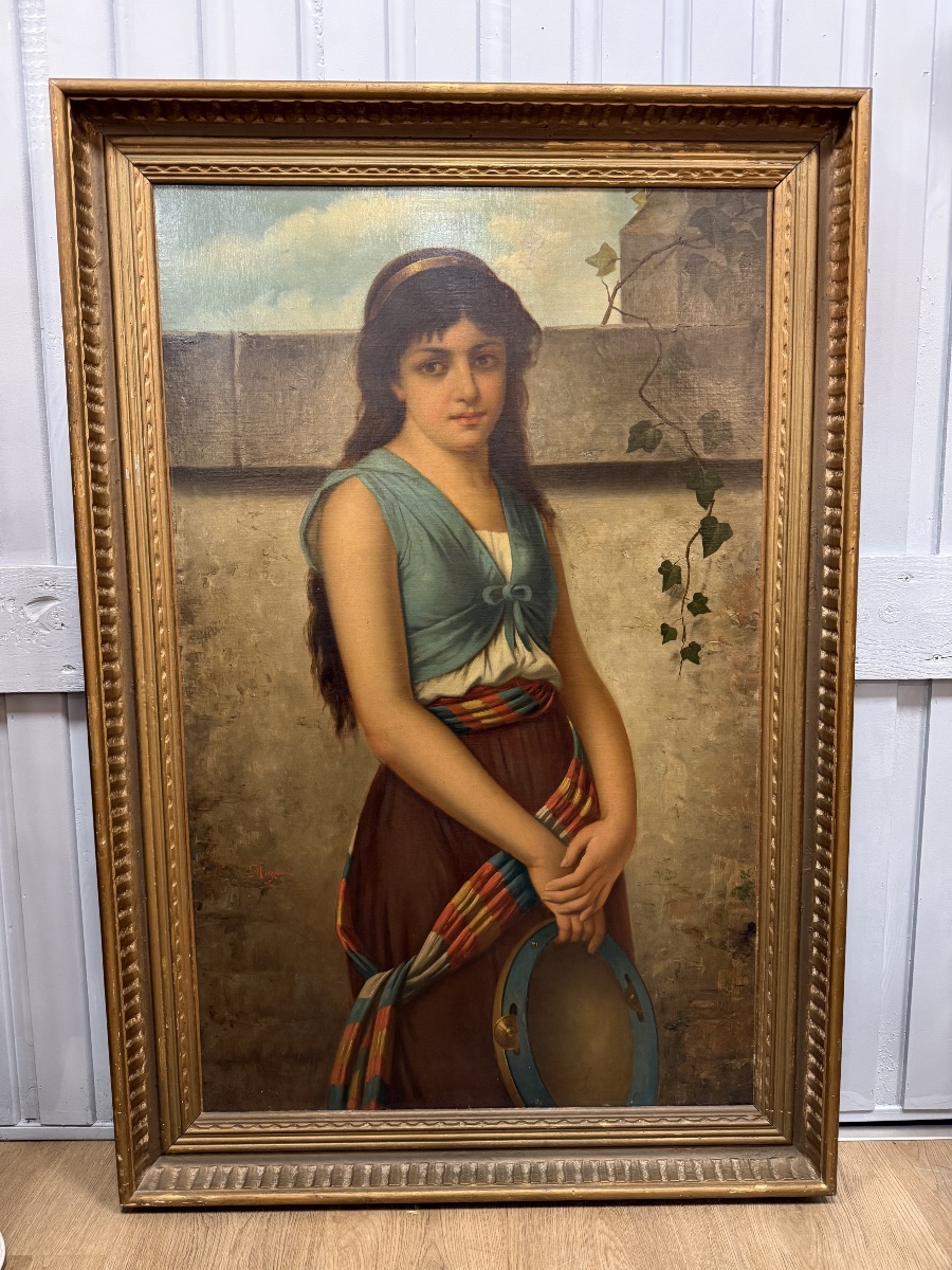 Portrait Of A Woman, Oil On Canvas