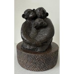Instant , Sculture en bronze