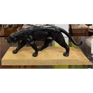 Marching Panther, Bronze Sculpture