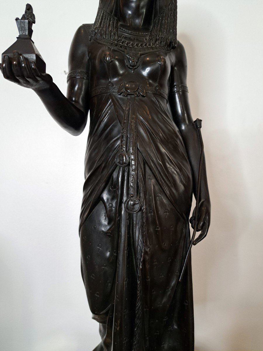 Emile Louis Picault (1833-1915), L’offrande De La Reine Nitocris, Retour D’égypte-photo-3