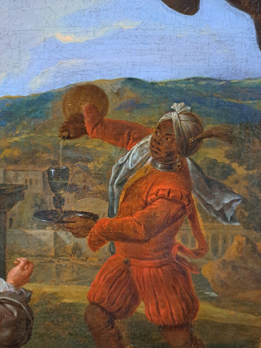 Balthasar Van Den Bossche (1681-1715), Scène Galante Aux Musiciens-photo-5
