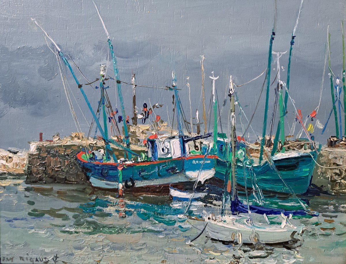 Jean Rigaud (1912-1999) - Ile d'Yeu, Les Thoniers-photo-2