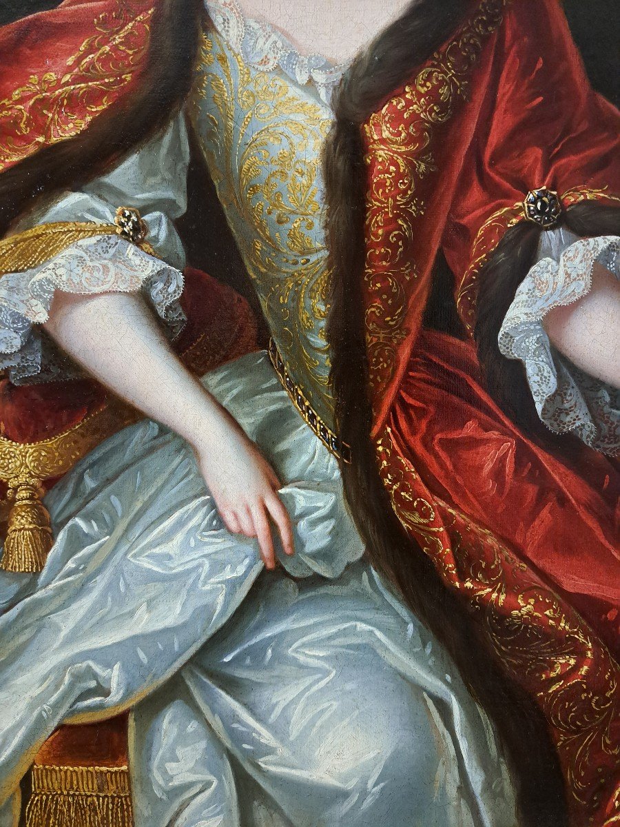 Pierre Gobert (1662-1744), Attributed To - Portrait Of Marie-anne De Bourbon-photo-3