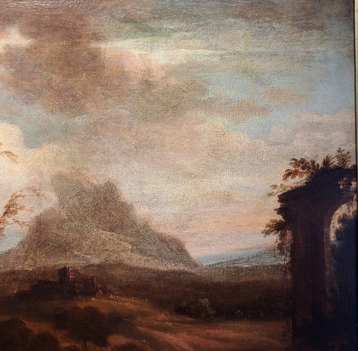 Pieter Van Bloemen (1657-1720), Follower Of - Animated Scene In The Ruins-photo-2