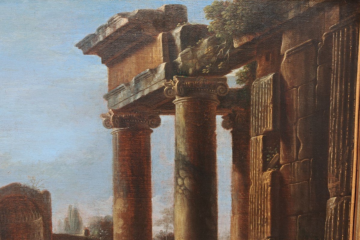 Barthomeus Breenbergh (1599-1657), Entourage De - Paysage Aux Ruines-photo-3