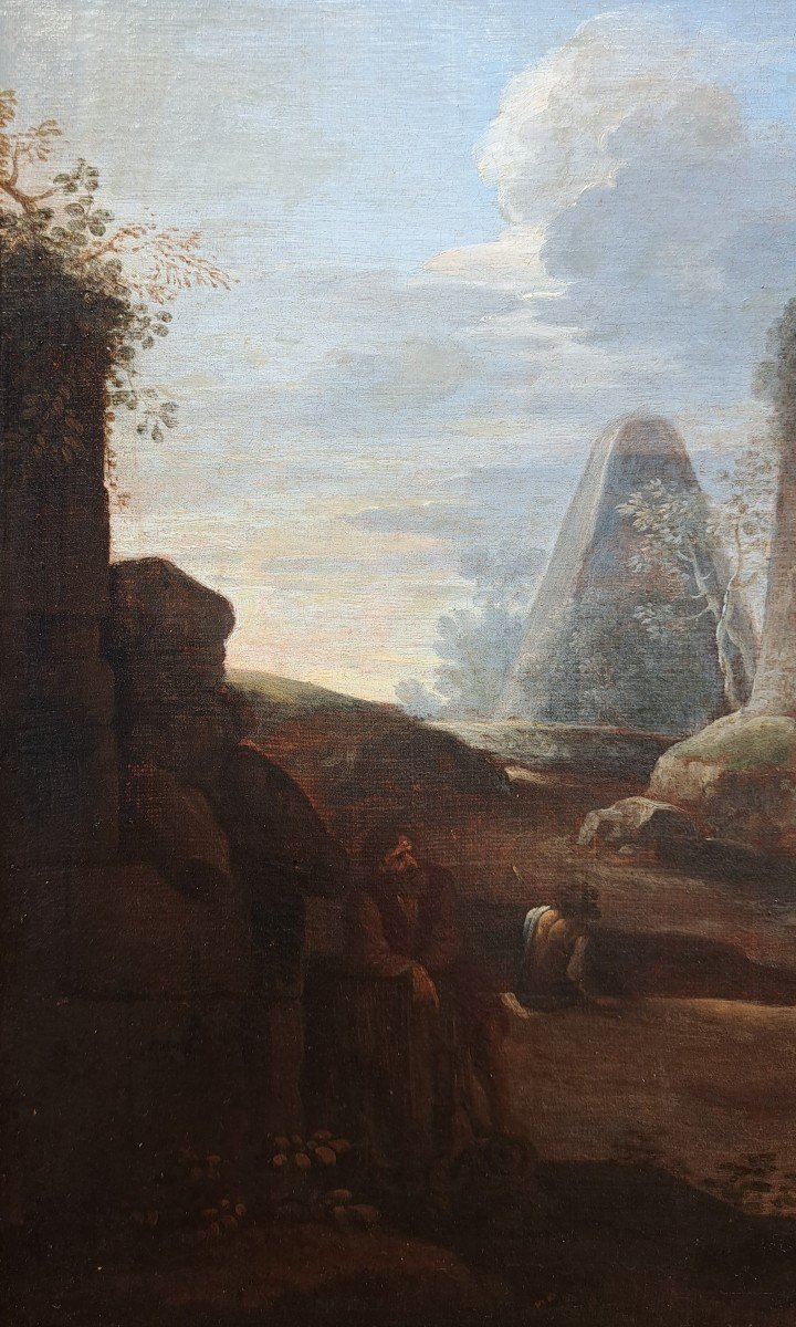 Barthomeus Breenbergh (1599-1657), Entourage De - Paysage Aux Ruines-photo-4