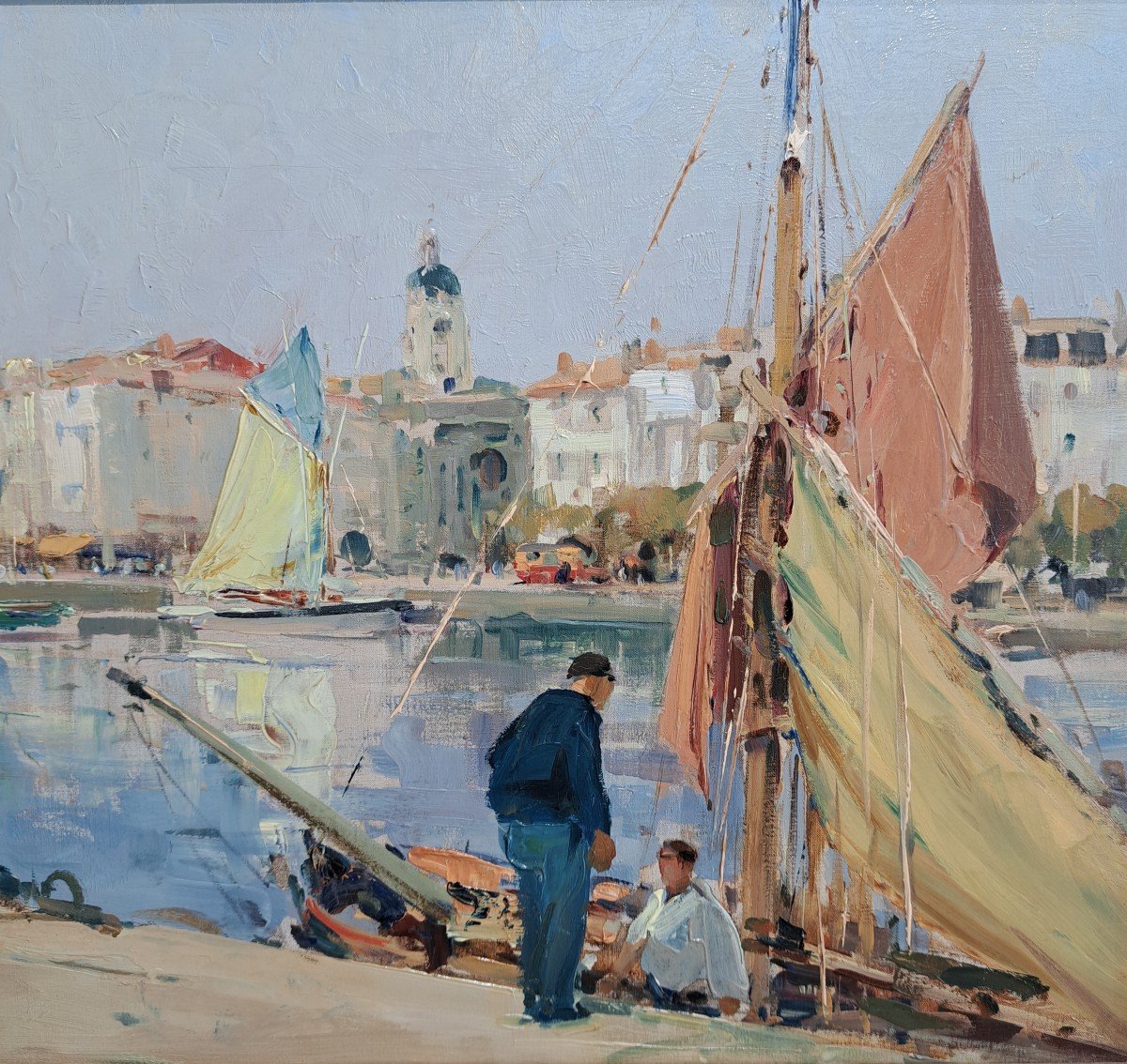 Paul Emile Lecomte (1877-1944), Le Port De La Rochelle-photo-1