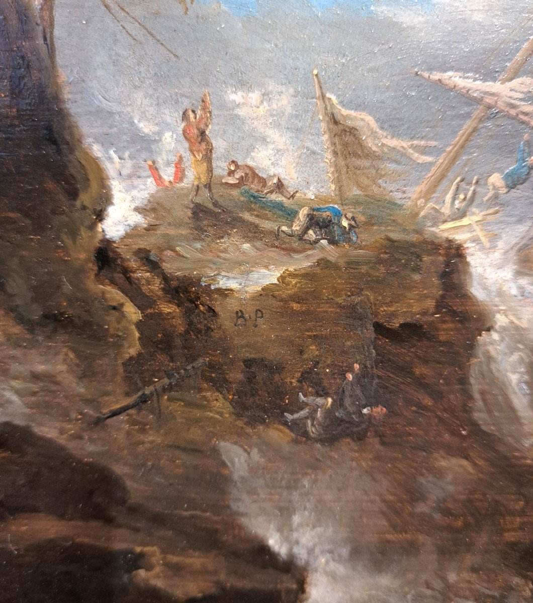 Bonaventura Peeters (1614-1652), La Tempête - Monogrammé -photo-1