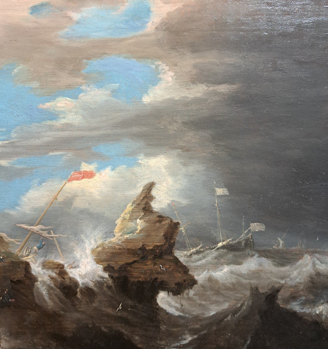 Bonaventura Peeters (1614-1652), La Tempête - Monogrammé -photo-2