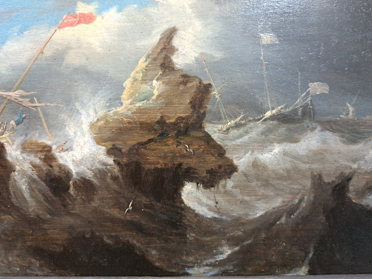 Bonaventura Peeters (1614-1652), La Tempête - Monogrammé -photo-3