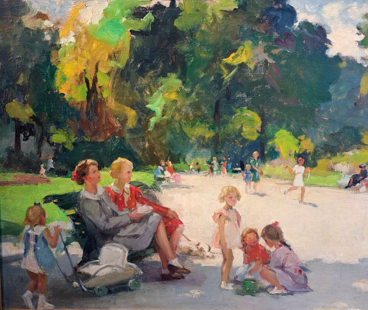 Paul Michel Dupuy (1869-1949), Le Parc Monceau, Large Format-photo-3
