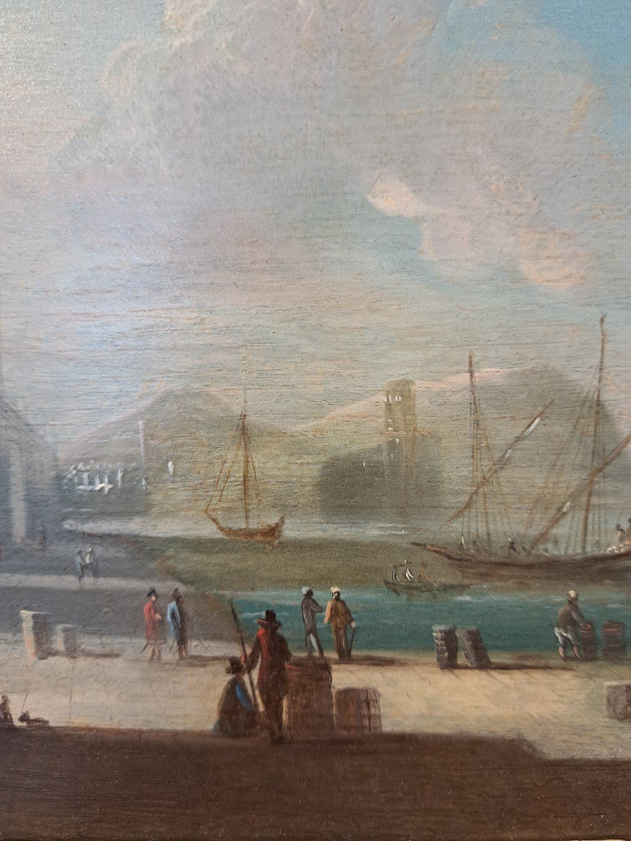 Johann Wilhelm Baur (1607-1642) - Follower Of, View Of A Port -photo-2