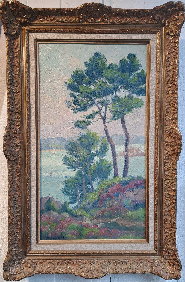 Charles Menneret (1876-1946), Vue de Loguivy de la mer sur les bords du Trieux