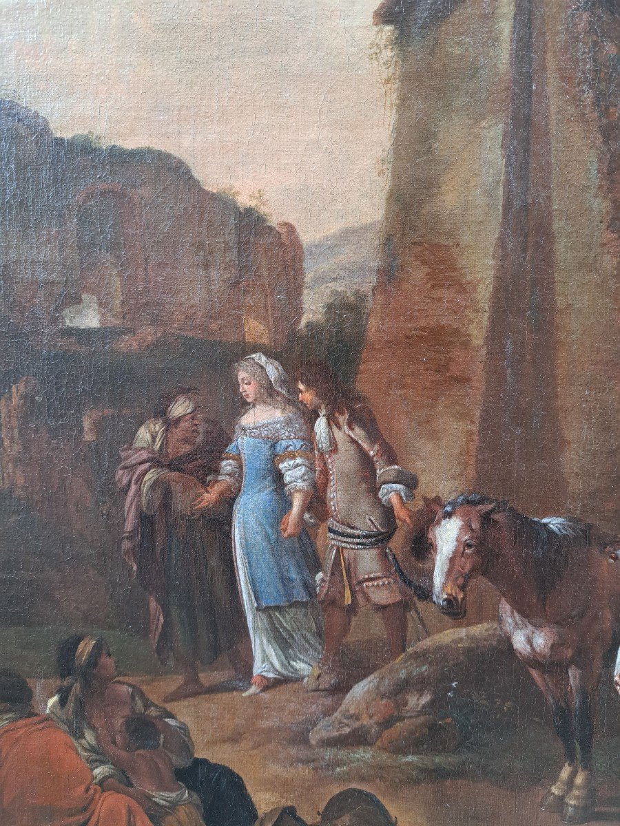 Johann Heinrich Roos (1631-1685), The Fortune Teller In The Roman Ruins-photo-1