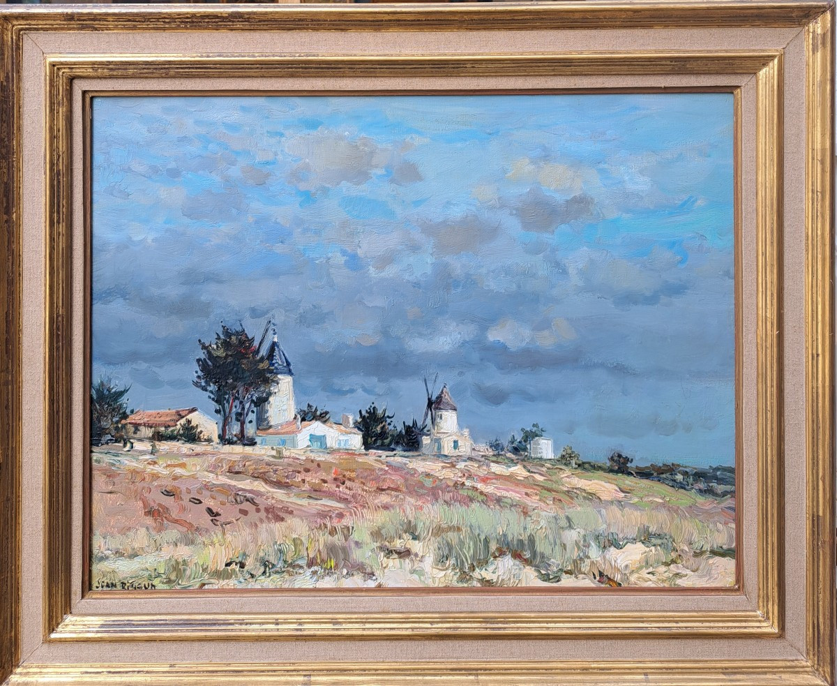 Jean Rigaud (1912-1999) - Noirmoutier Moulin à La Guèrinière
