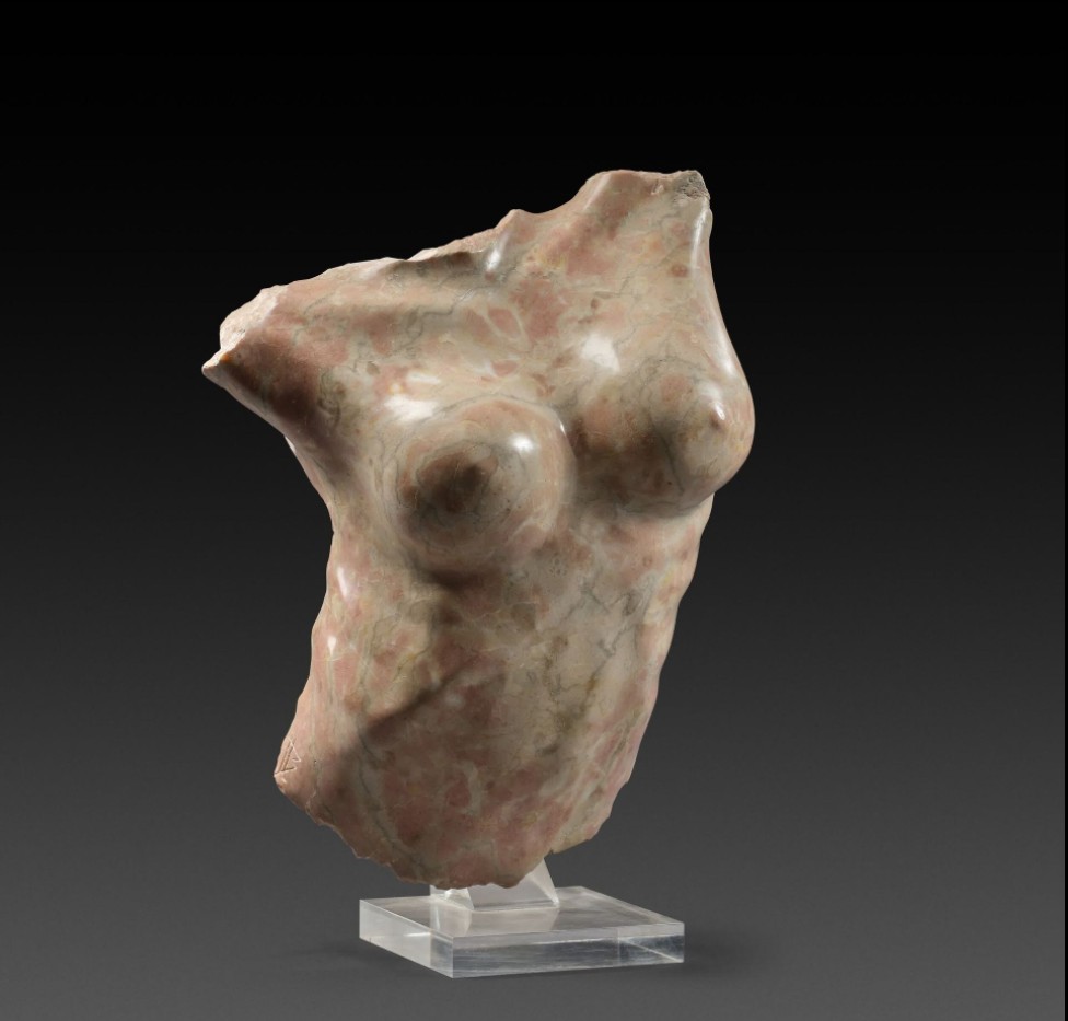 Jacques Le Bescond (1945), Buste De Femme En Marbre Dans Le Goût De l'Antique