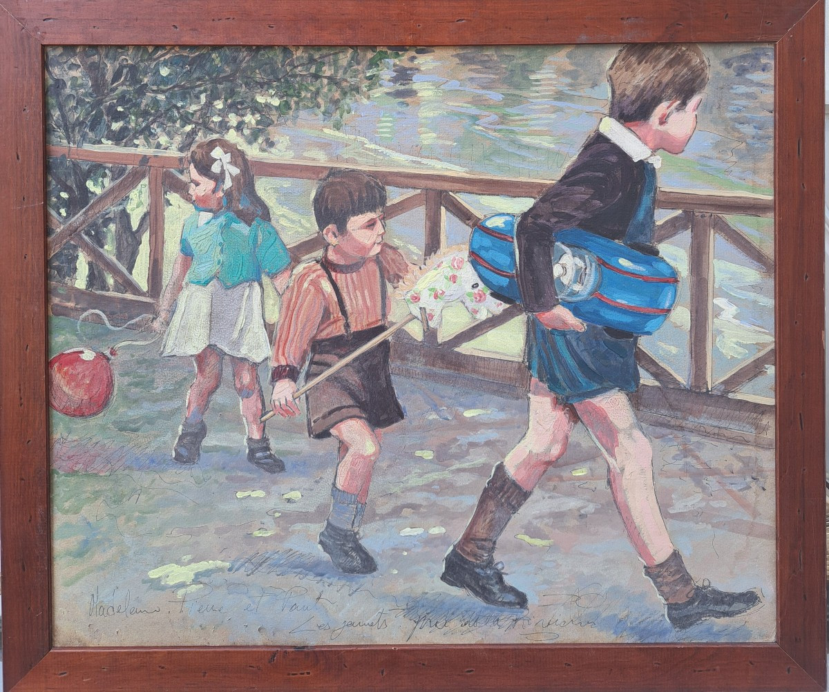 Christiane Caillotin (xxème Siècle),  Les Enfants En Promenade