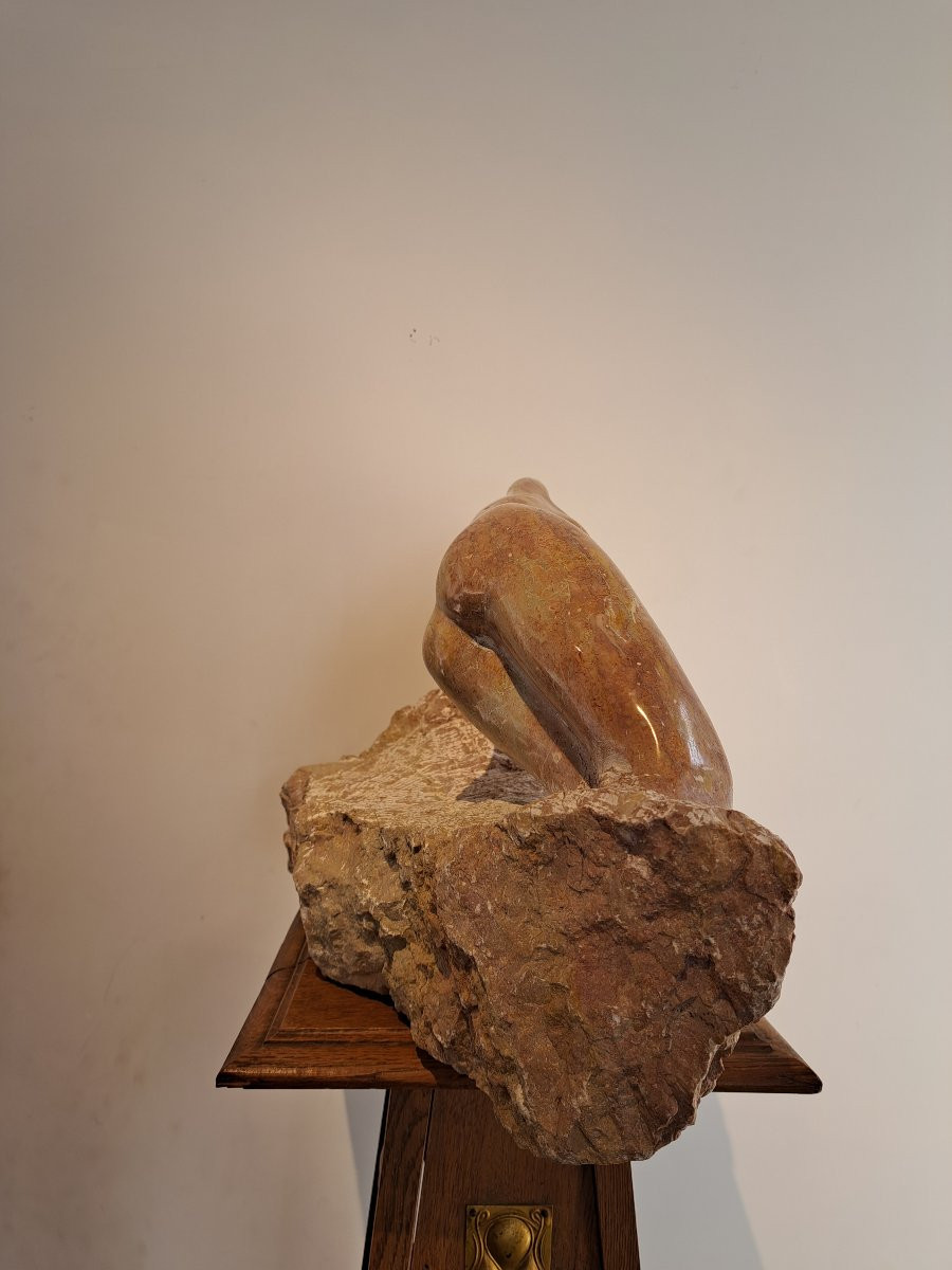 Jacques Le Bescond (1945), Woman Emerging From The Marble Block-photo-3