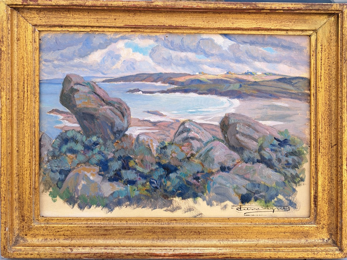 Pierre Agnès (1898-1964), Breton Landscape, Oil