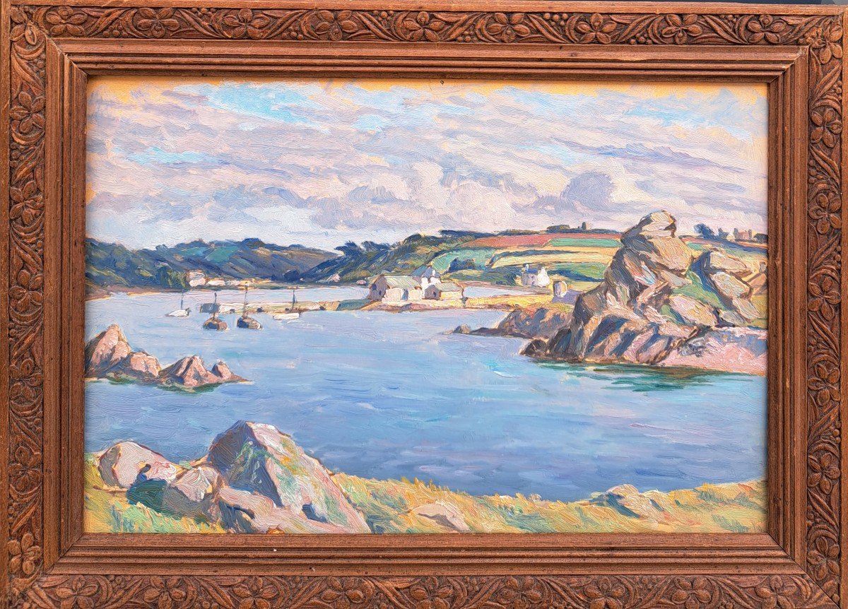Pierre Agnès (1898-1964), Breton Port, Oil