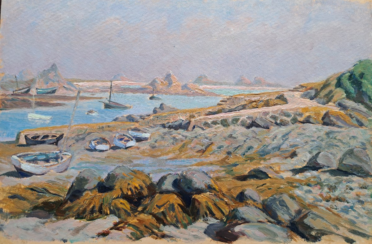 Pierre Agnès (1898-1964), Paysage breton, huile