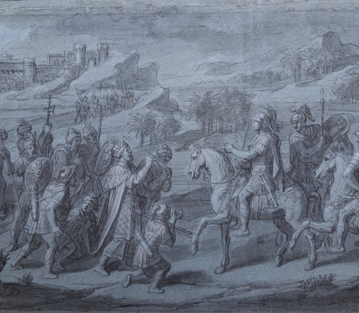 François Verdier (1651-1730), Episode de la vie d'Alexandre le grand, la rencontre-photo-3