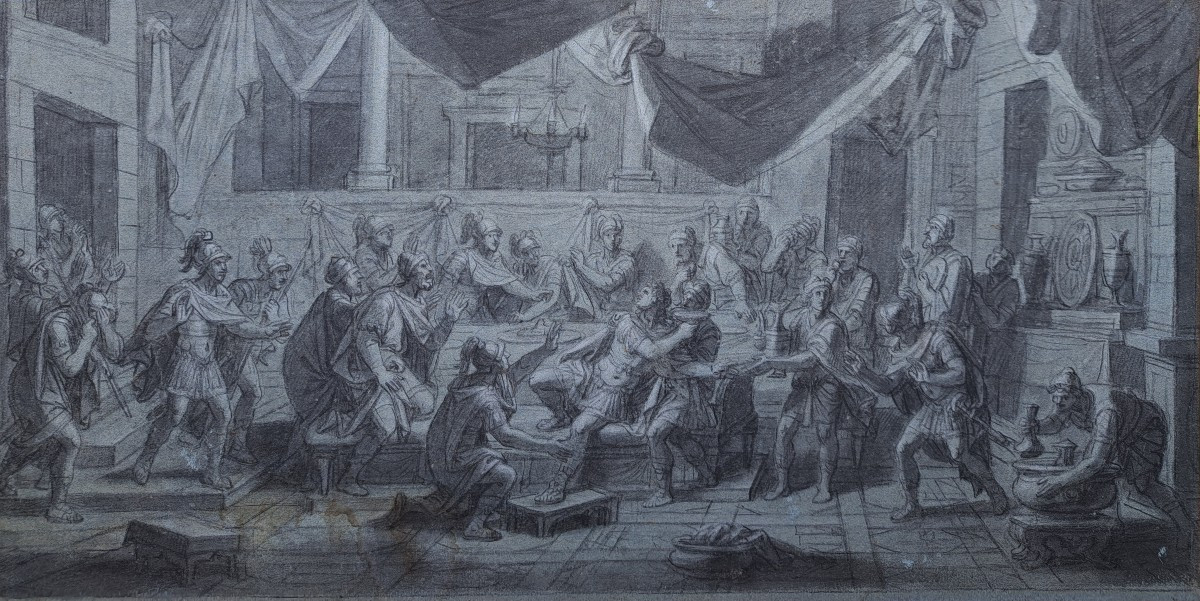 François Verdier (1651-1730), Episode From The Life Of Alexander The Great, The Banquet