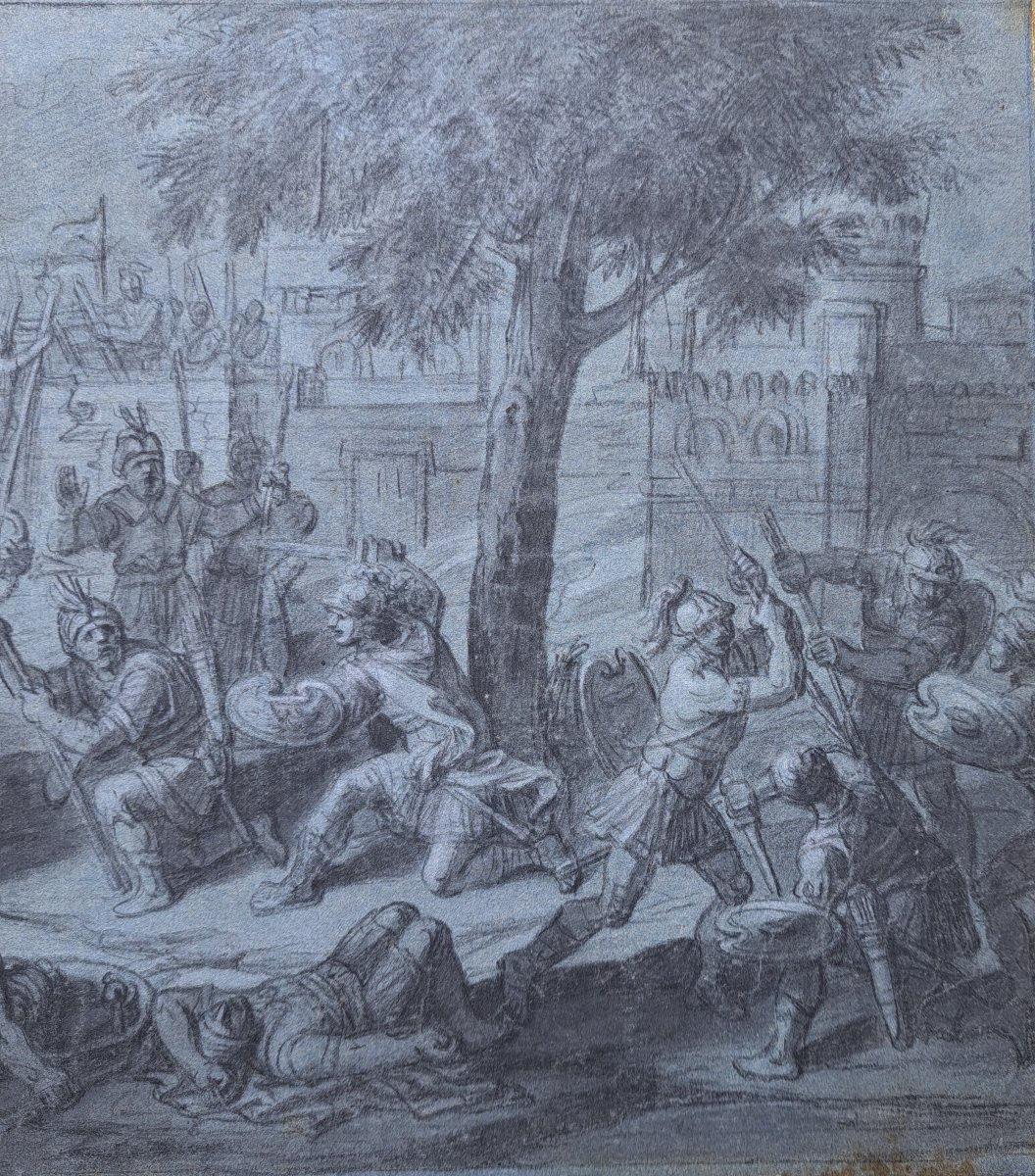 François Verdier (1651-1730), Episode de la vie d'Alexandre le grand, la bataille-photo-4