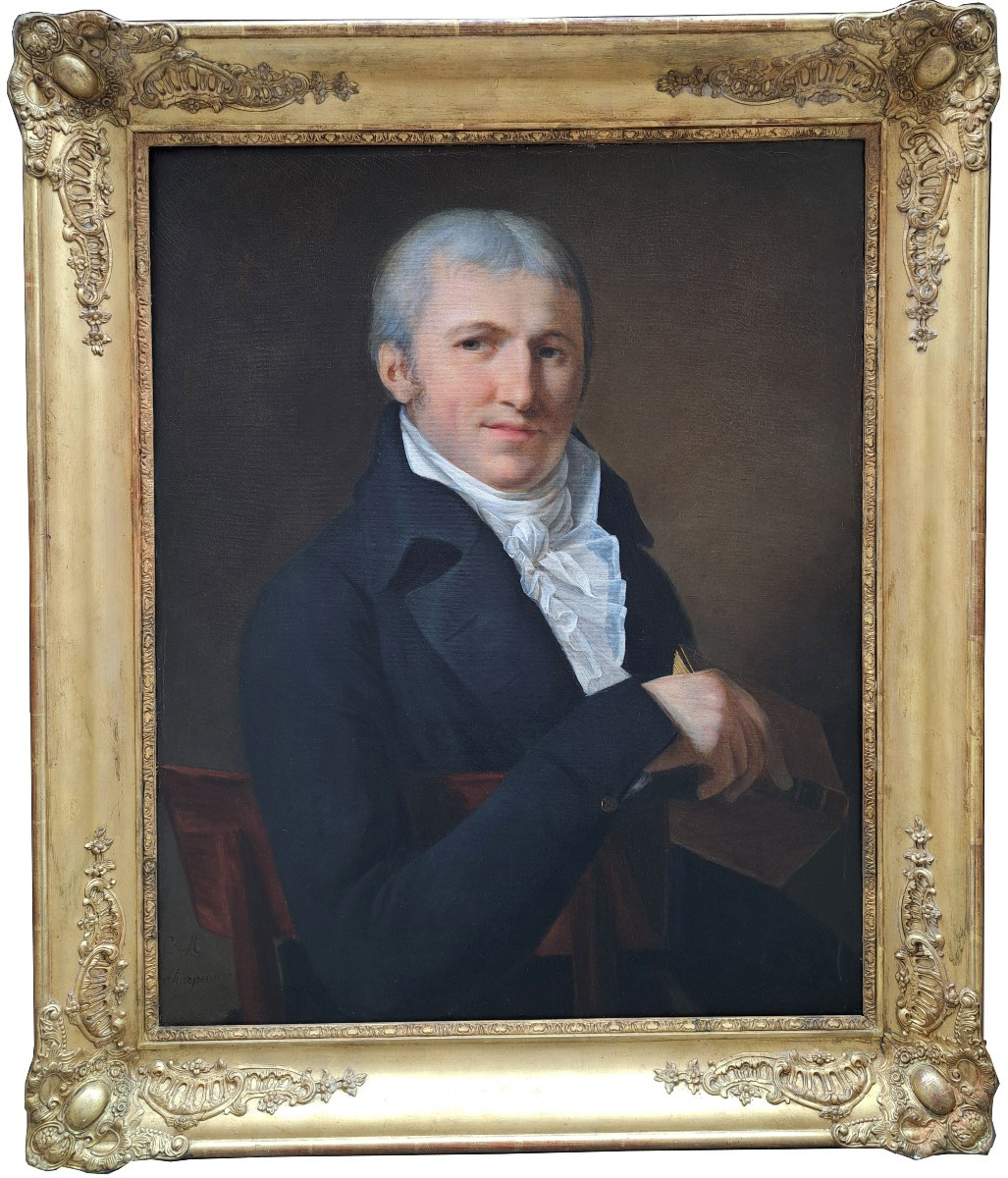 Constance Marie Charpentier (1767-1849), Presumed Portrait Of Louis Augustin Avrain 