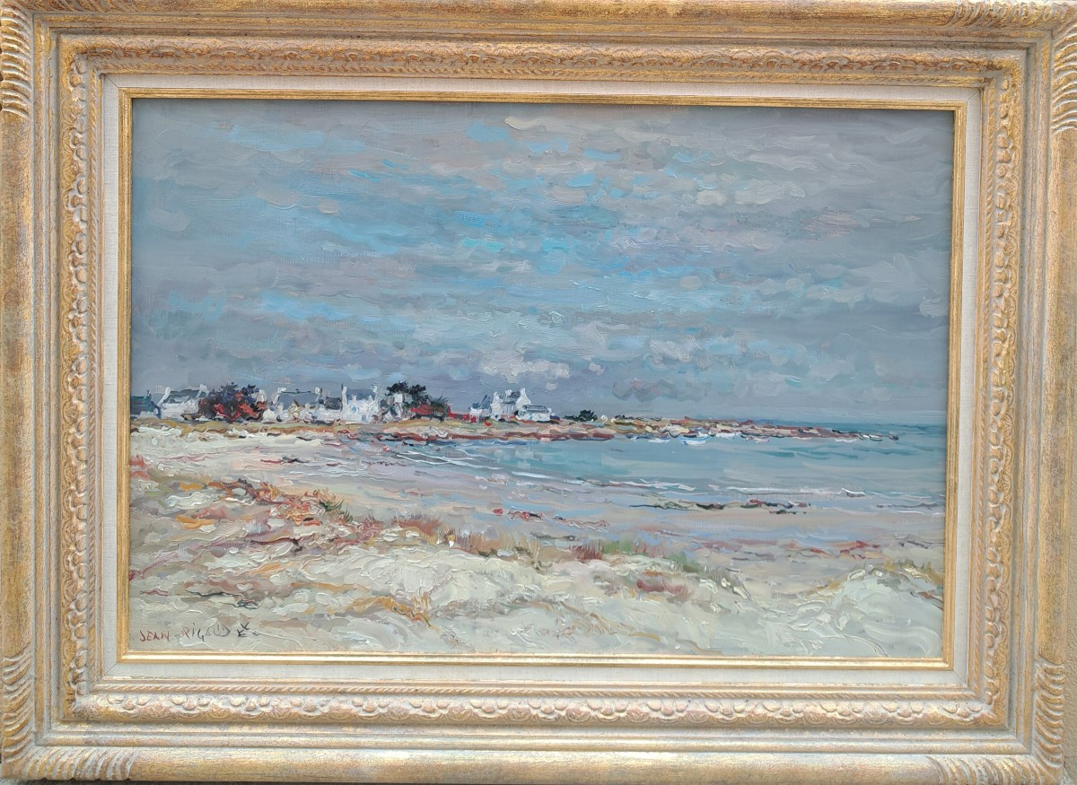Jean Rigaud (1912-1999) - Pors Carn Beach Saint Guénolé, Oil